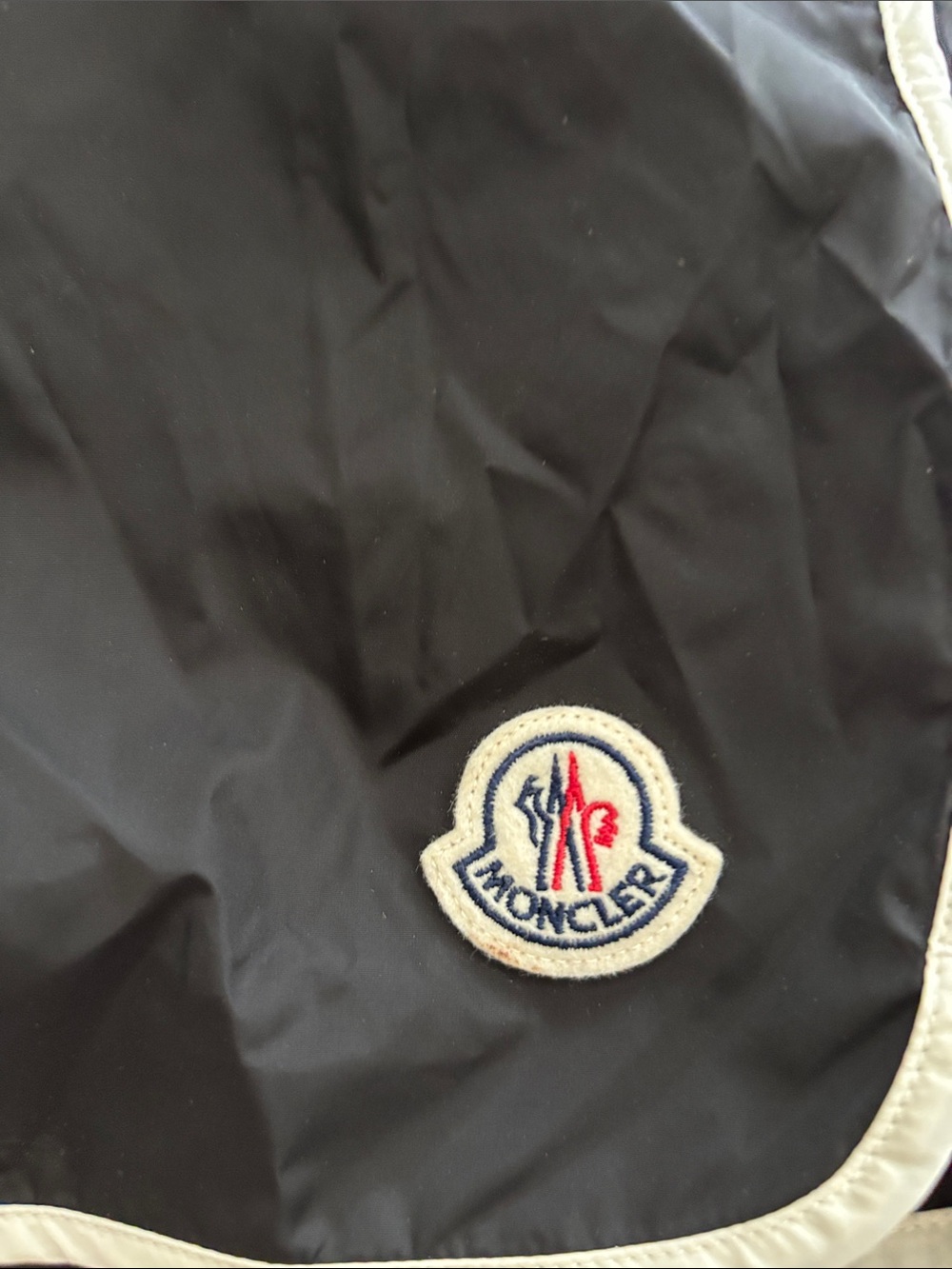 Moncler Black Shorts with White Trim - Picture 2 of 5